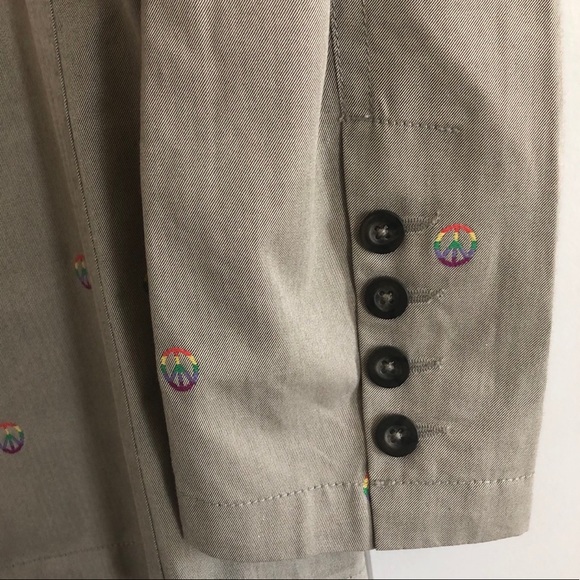 John Lennon Men’s Blazer Cotton Khaki Size XXL NWT $180.00 - Picture 9 of 13